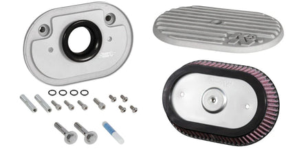 K&N Street Metal Intake System 2017 Harley Davidson Shaker Silver - RK-3956S