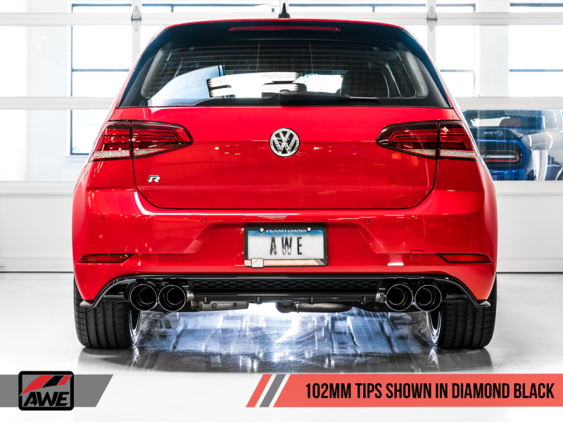 AWE Tuning 15-17 Volkswagen Golf R MK7 Track Edition Exhaust - 3015-43140-C-Dub Tech