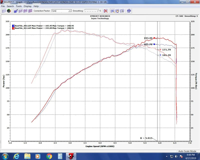 Injen 17-20 Honda Civic Si 1.5L Turbo (Sedan Only) 3in - SES1581TT