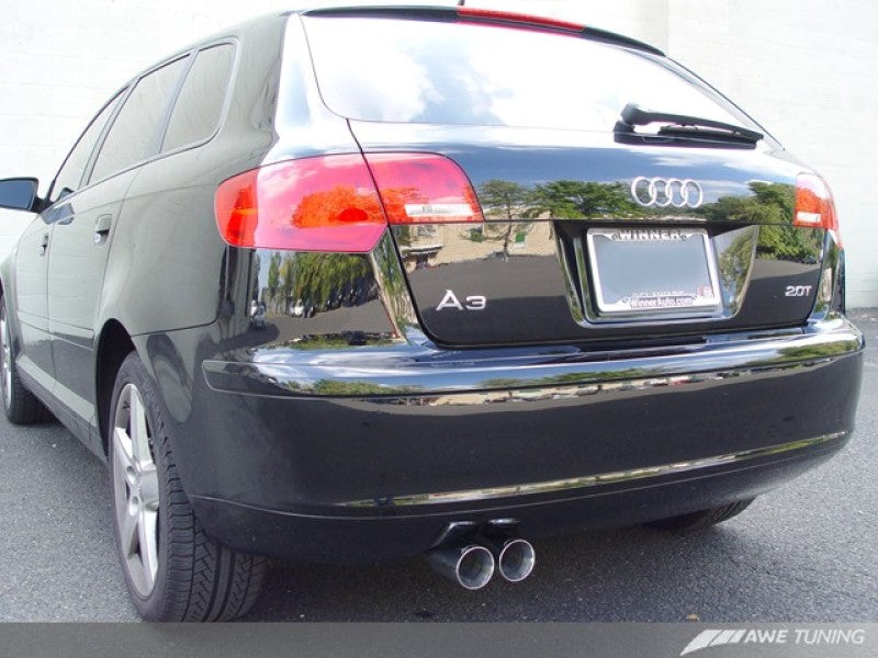 AWE Tuning Audi 8P A3 FWD Cat-Back Performance Resonated Exhaust - 3010-22016-C-Dub Tech