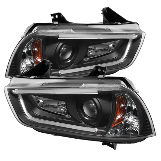 Spyder Dodge Charger 11-14 Projector Headlights Halogen - Light Tube - 5074188