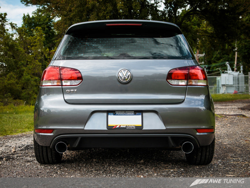 AWE Tuning Mk6 GTI Performance Catback - Chrome Silver Round - 3015-32036-C-Dub Tech
