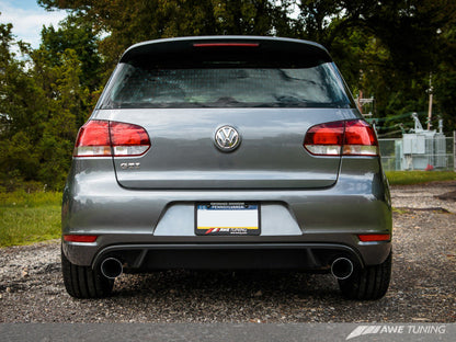 AWE Tuning Mk6 GTI Performance Catback - Chrome Silver Round - 3015-32036-C-Dub Tech