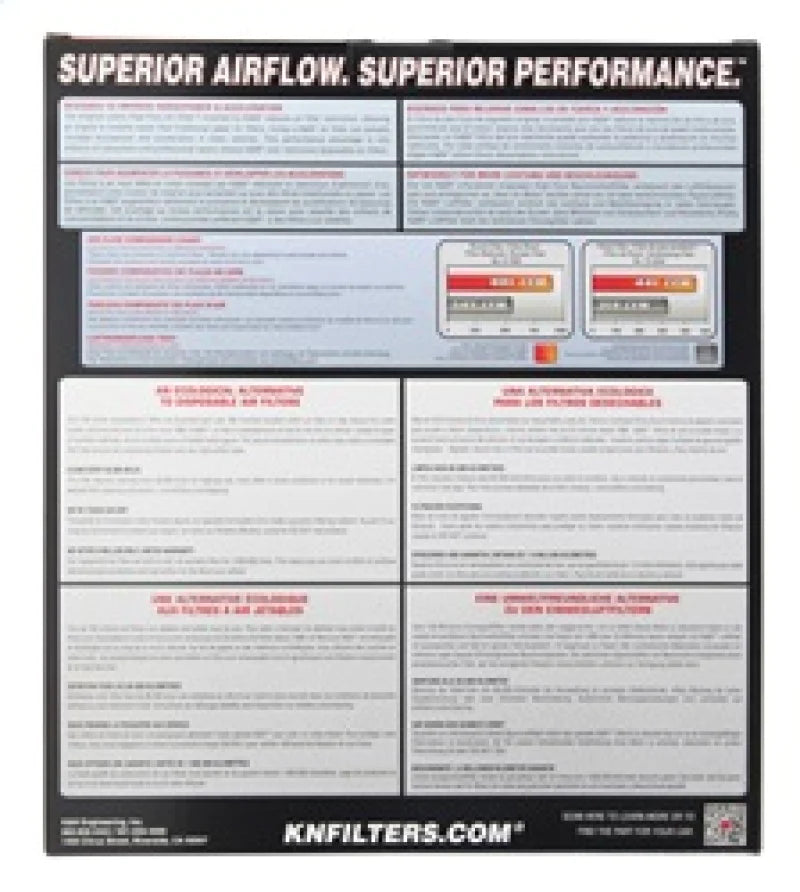 K&N 16-17 Ford Ranger 2.2L/3.2L DSL Drop In Air Filter - 33-3086