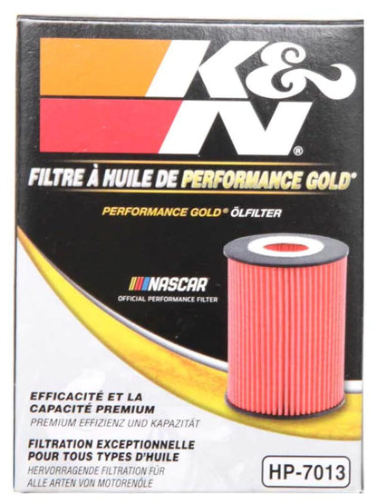 K&N 07-09 Mazdaspeed3 Performance Gold Oil Filter (OEM style cartridge - HP-7013