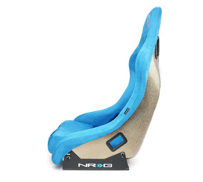 NRG FRP Bucket Seat ULTRA Edition - Medium (Blue Alcantara/Pearlized - FRP-303BL-ULTRA