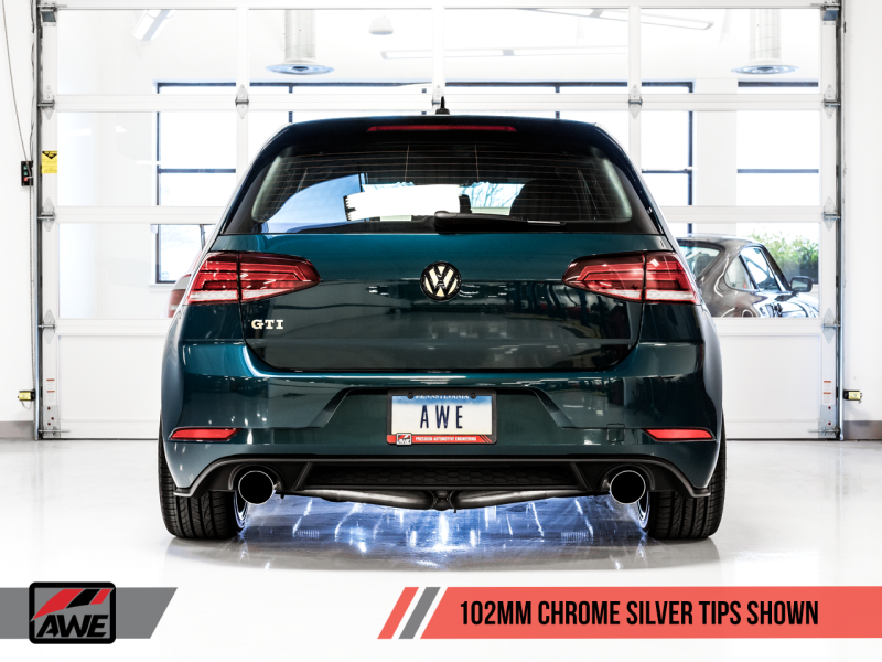 AWE Tuning Volkswagen GTI MK7.5 2.0T Touring Edition Exhaust w/Chrome - 3015-32096-C-Dub Tech