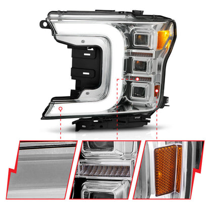 Anzo 18-20 Ford F-150 Full Led Projector Light Bar Style - 111521