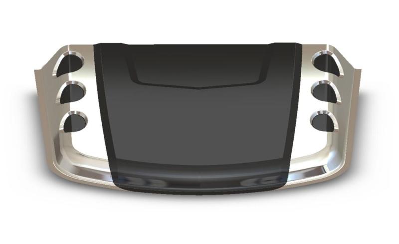 AVS Universal Hood Scoop - Smoke - 80012-C-Dub Tech