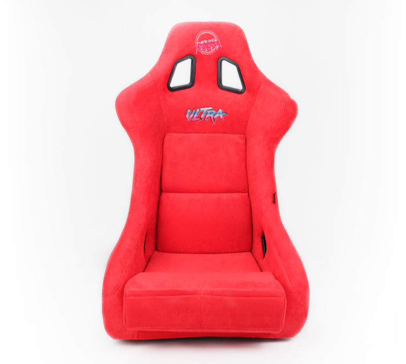 NRG FRP Bucket Seat ULTRA Edition - Large (Red Alcantara/Gold - FRP-302RD-ULTRA
