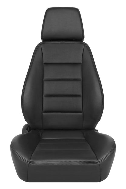 Corbeau Sport Seat Reclining Seat Pair (Driver & Passenger) - Black Vinyl 90010PR