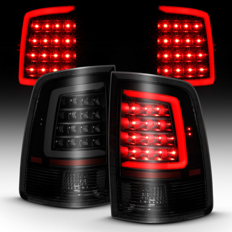 ANZO 2009-2018 Dodge Ram 1500 LED Taillight Plank Style Black - 311319-C-Dub Tech
