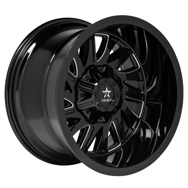 RBP 75R BATALLION GLOSS BLK MACHINED GROOVE