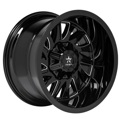 RBP 75R BATALLION GLOSS BLK MACHINED GROOVE