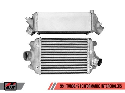 AWE Tuning Porsche 991 (991.2) Turbo/Turbo S Performance Intercooler Kit - 4510-11050