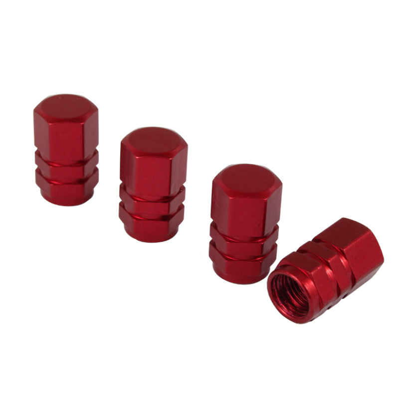 Xtune Tires Valve Stem Cap 4pcs Red ACC-VC01-RD - 9933363