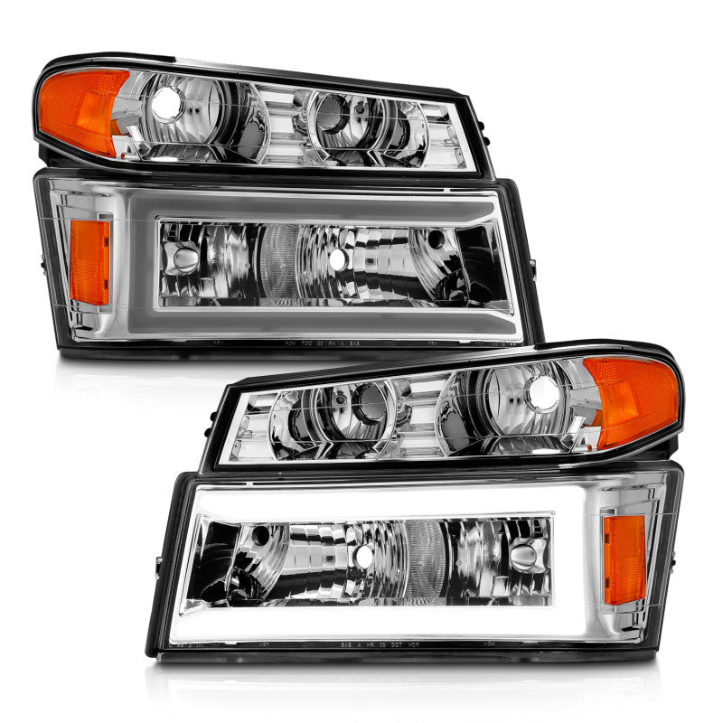 ANZO 04-12 GM Colorado/Canyon/I-Series Crystal Headlights - w/ Light Bar - 111559-C-Dub Tech