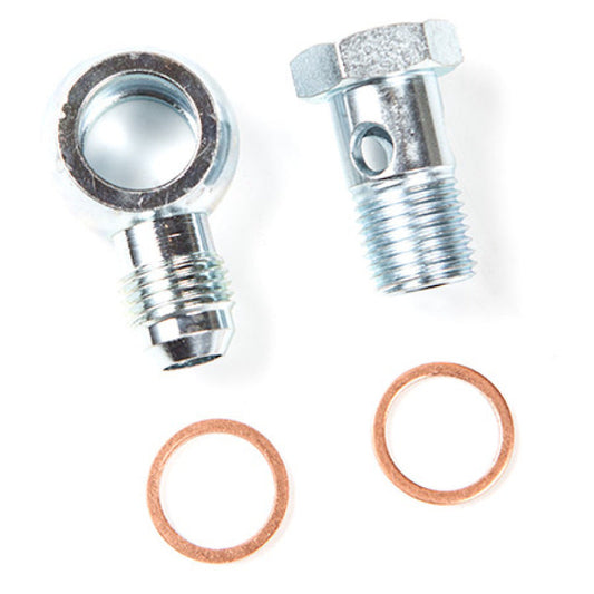 ATP Steel Banjo Fitting 14mm Hole -6AN Male Flare Fitting - ATP-FTG-150-LN-C-Dub Tech