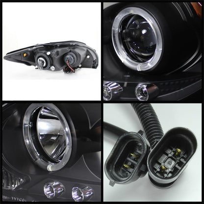 Spyder Scion TC 08-10 Projector Headlights LED Halo -Replaceable LEDs - 5073303