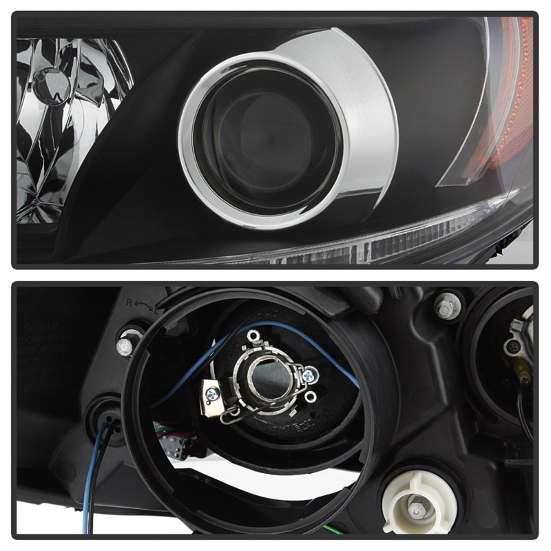 Spyder Toyota Sienna 2011-2014  Projector Headlights - DRL LED - - 5083982