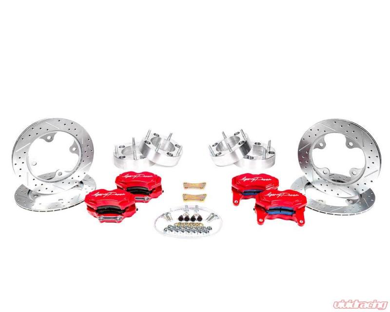 Agency Power Big Brake Kit Front and Rear Red Polaris - AP-RZR-460-RD