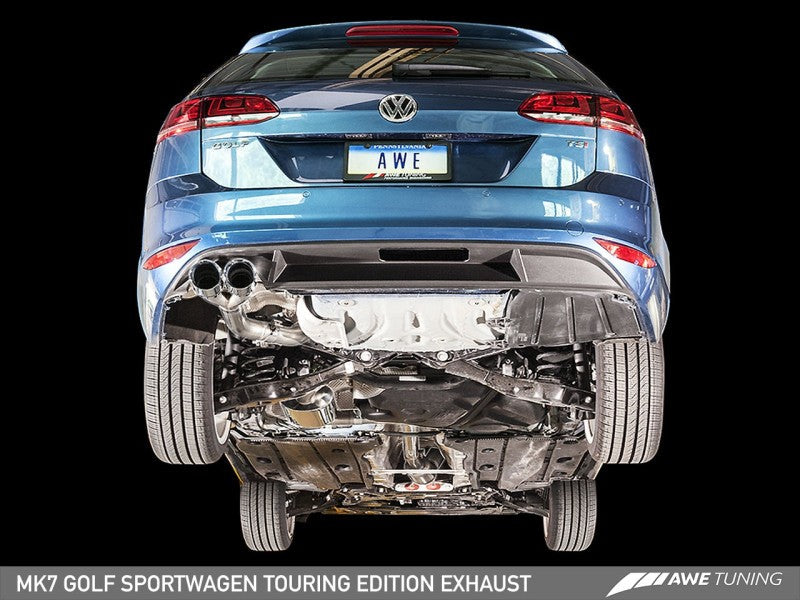 AWE Tuning VW MK7 Golf SportWagen Track Edition Exhaust w/Diamond - 3020-23020-C-Dub Tech
