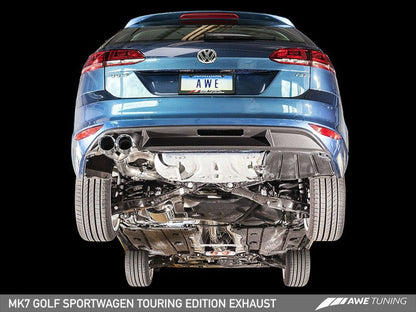 AWE Tuning VW MK7 Golf SportWagen Track Edition Exhaust w/Diamond - 3020-23020-C-Dub Tech