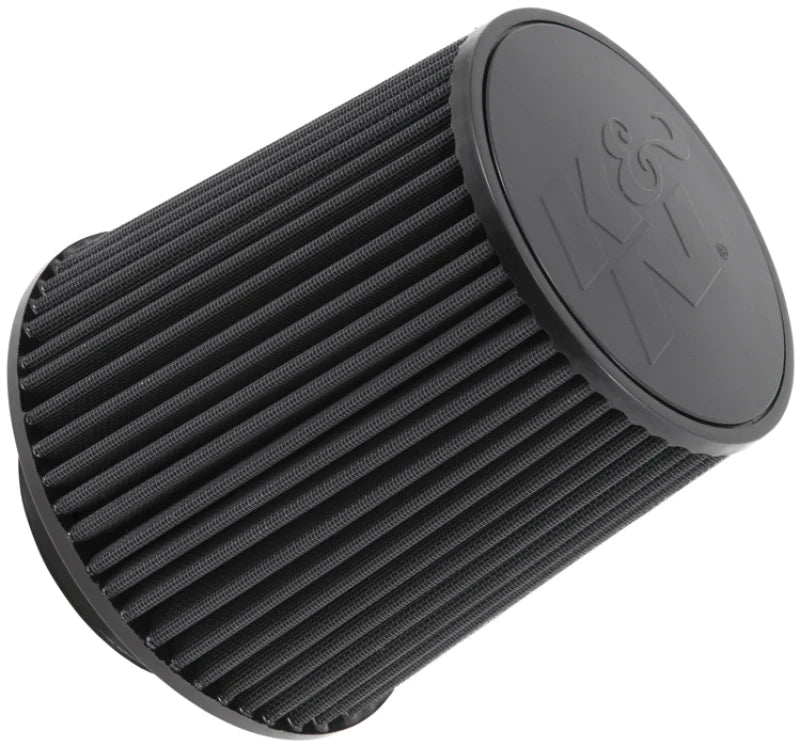 K&N Universal Rubber Filter-Round Tapered 4.5in Flange ID x 8in - RU-5283HBK
