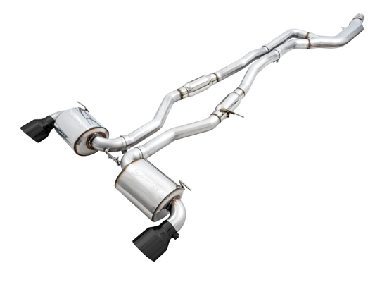 AWE 2020 Toyota Supra A90 Resonated Touring Edition Exhaust - - 3015-33132-C-Dub Tech