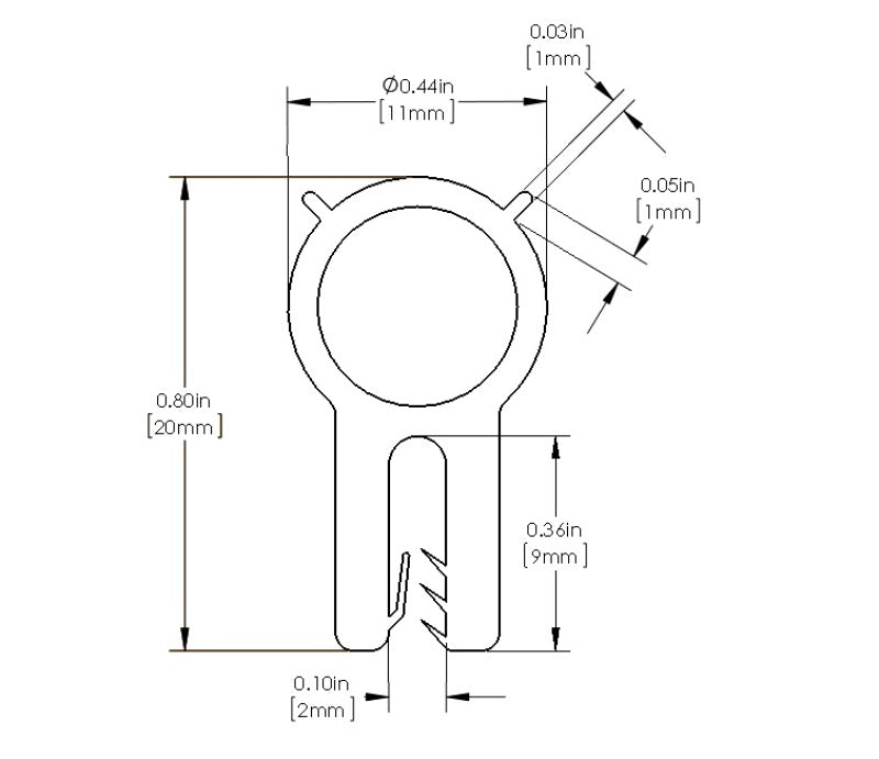 aFe MagnumFORCE Spare Parts Trim Seal Kit (1/16IN X 7/16IN) - 59-10095