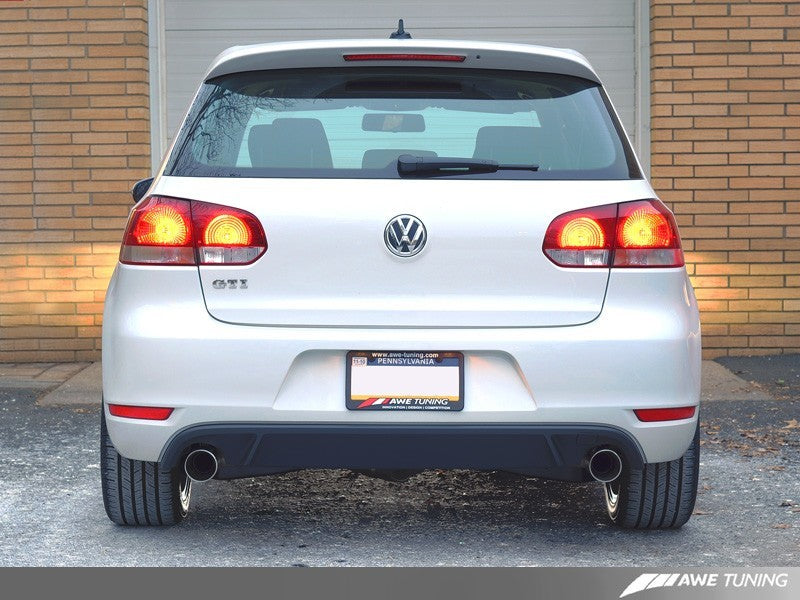 AWE Tuning Mk6 GTI Performance Catback - Chrome Silver Round - 3015-32036-C-Dub Tech