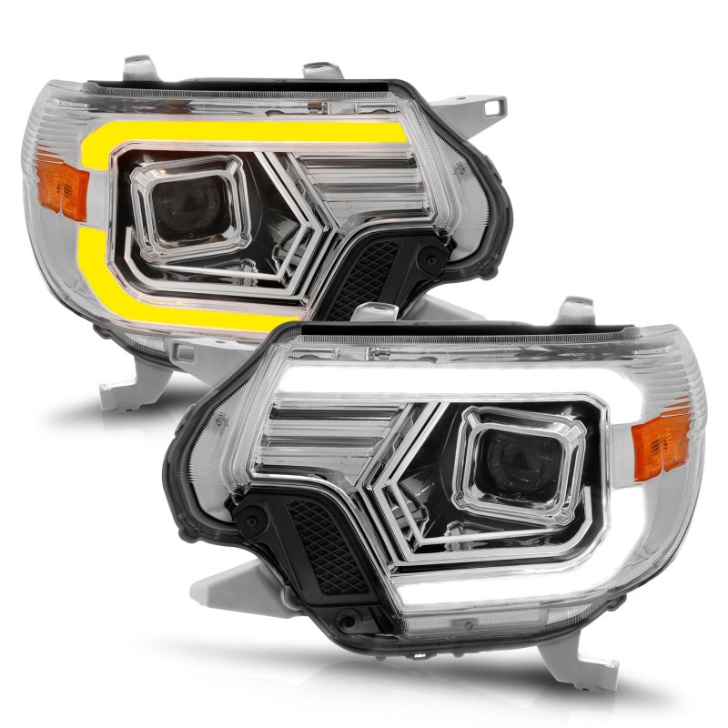 ANZO 12-15 Toyota Tacoma Projector Headlights - w/ Light Bar - 111557-C-Dub Tech