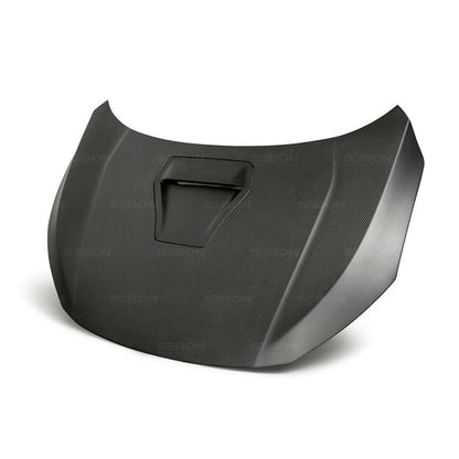 Seibon 17-18 Honda Civic Type-R OEM-Style Dry Carbon Fiber Hood - HD17HDCVR-OE-DRY