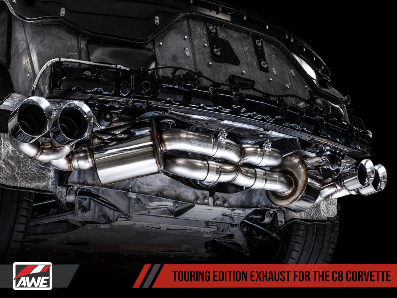 AWE Tuning 2020 Chevrolet Corvette (C8) Touring Edition Exhaust - - 3015-42151-C-Dub Tech