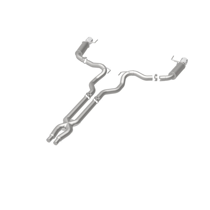 MagnaFlow Cat Back, SS, 3in, Competition, Dual Split Polished 4.5in - 19101