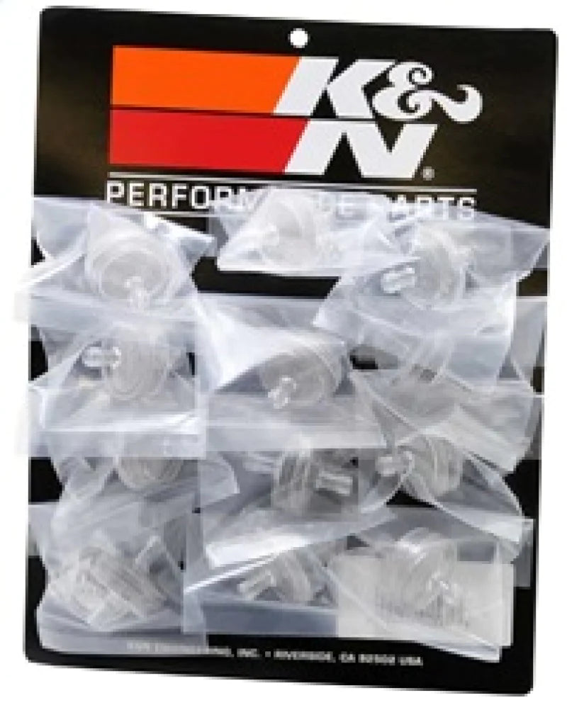 K&N Stainless Mesh Fuel Filter 12in LN Gas Filter .25in - 81-0230