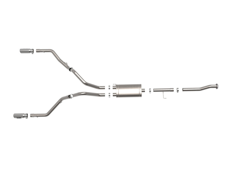 aFe Vulcan Series 3in 304SS Cat-Back w/ Polished Tips 15-20 - 49-33130-P-C-Dub Tech