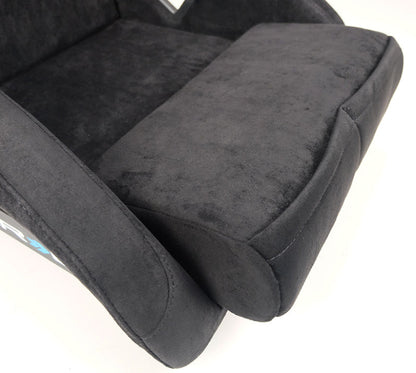 NRG FRP Bucket Seat ULTRA Edition - Large (Black Alcantara/Gold - FRP-302BK-ULTRA