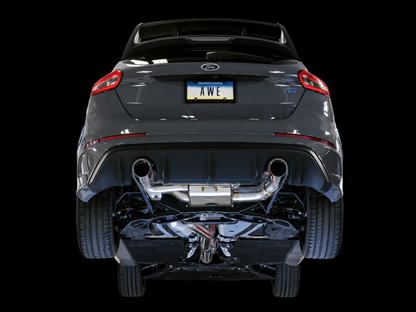 AWE Tuning Ford Focus RS SwitchPath Cat-back Exhaust - Chrome - 3025-32024-C-Dub Tech