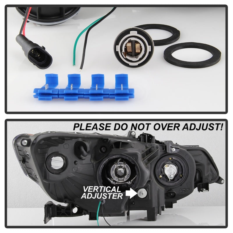 xTune 09-14 Acura Projector Headlights - Light Bar DRL - - 9042218