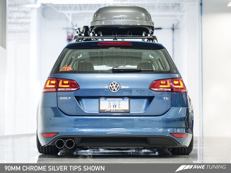AWE Tuning VW MK7 Golf SportWagen Track Edition Exhaust w/Diamond - 3020-23020-C-Dub Tech