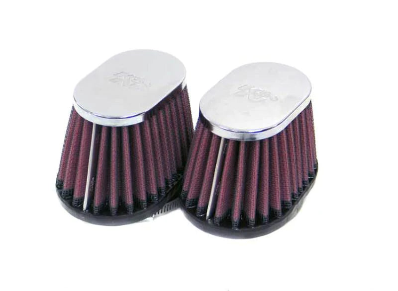 K&N Universal Chrome Filter 2in FLG / 3x4in Bottom / - RC-1822