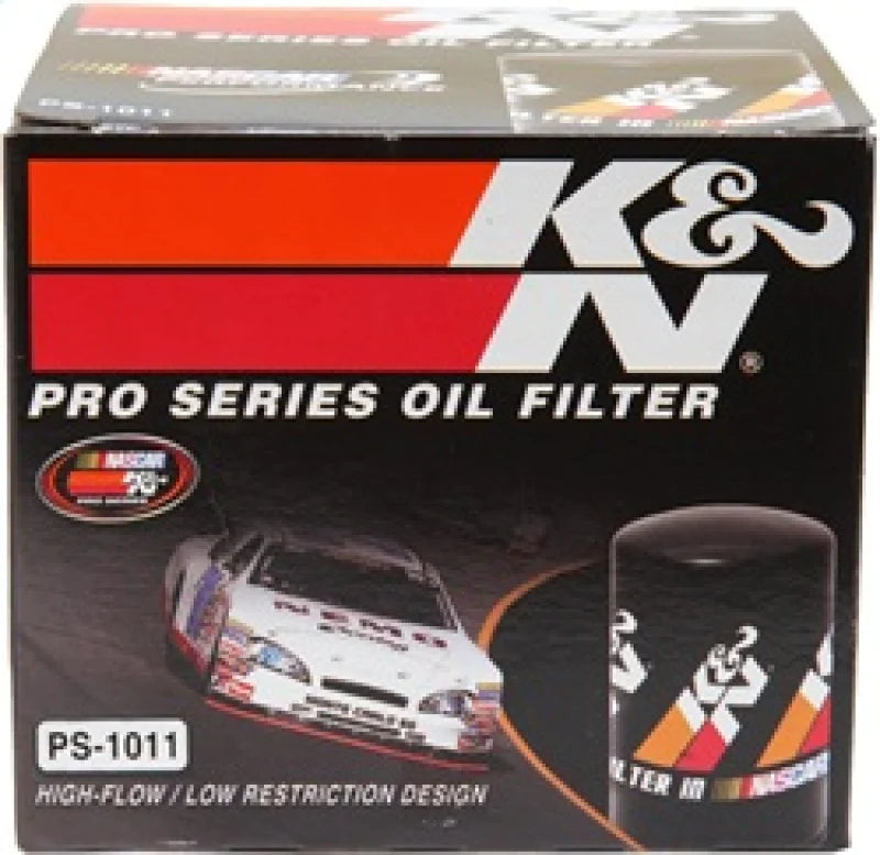 K&N Oil Filter 3.688in OD x 3.406in H for Chevy/Pontiac/Oldsmobile/GMC - PS-1011