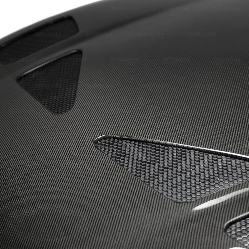 Seibon 93-98 Toyota Supra (JZA80L) TR Style Carbon Fiber Hood - HD9398TYSUP-TR