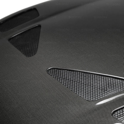 Seibon 93-98 Toyota Supra (JZA80L) TR Style Carbon Fiber Hood - HD9398TYSUP-TR