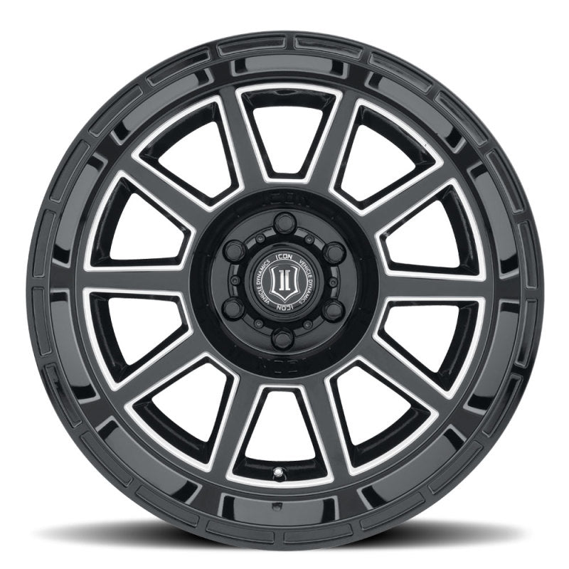 ICON RECOIL GLOSS BLACK MILLED SPOKES