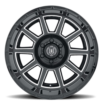 ICON RECOIL GLOSS BLACK MILLED SPOKES