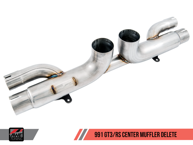 AWE Tuning Porsche 991 GT3 / RS Center Muffler Delete - 3010-33044