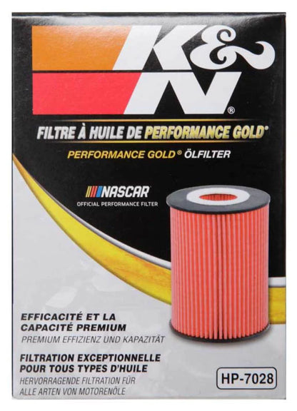 K&N Performance Oil Filter for 2010+ Mercedes Benz GLE350D 3.0L - HP-7028