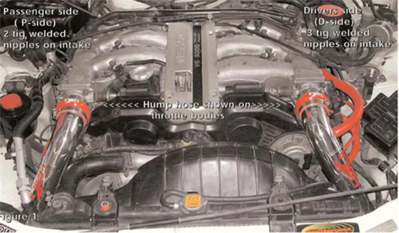 Injen 90-96 Nissan 300Z V6 3.0L Black IS Short Ram - IS1980BLK
